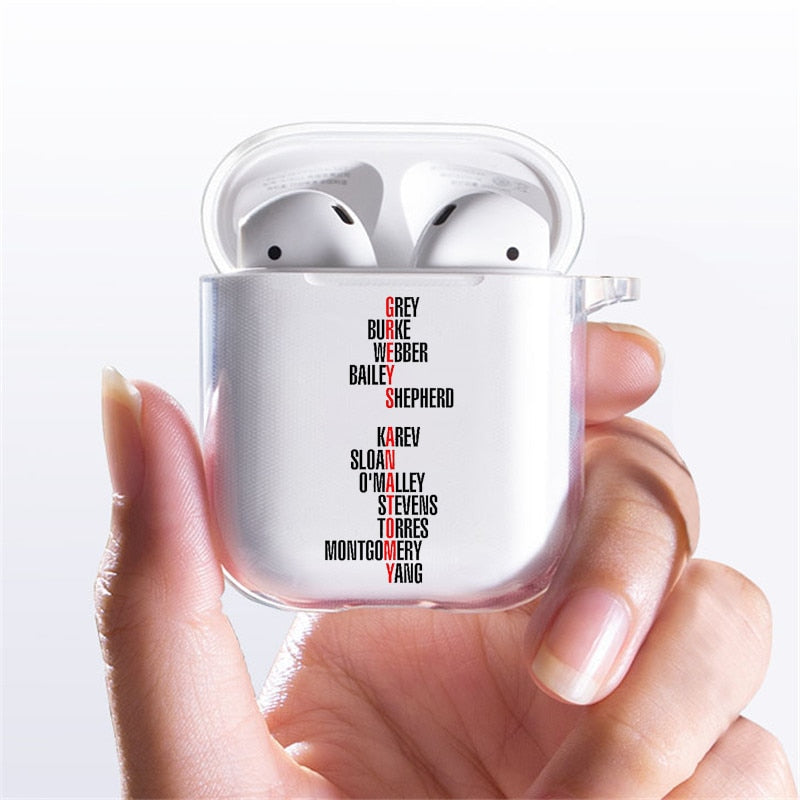 Grey s Anatomy Clear Airpods Case