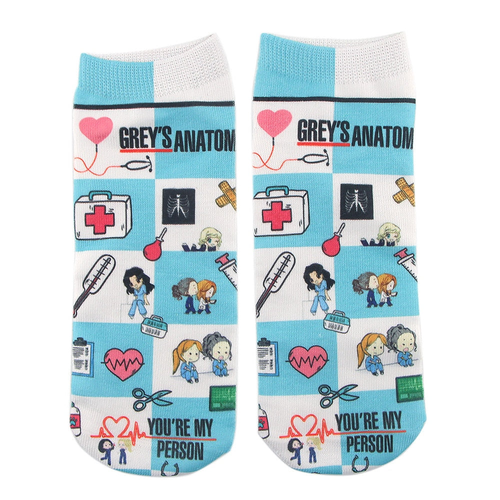 Grey's Anatomy Short Socks